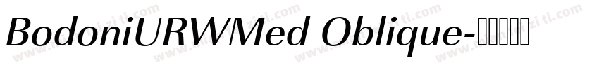 BodoniURWMed Oblique字体转换